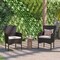 Flash Furniture Espresso Wicker Patio Chairs & Cream Cushions, PK 2 2-TW-3WBE074-BR-GG - alternate 1
